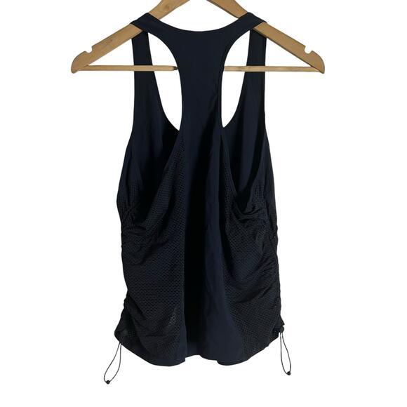 Athleta Drawstring Cinch Sides Racerback Sleeveless Athletic Tank Top Size M - Picture 7 of 8